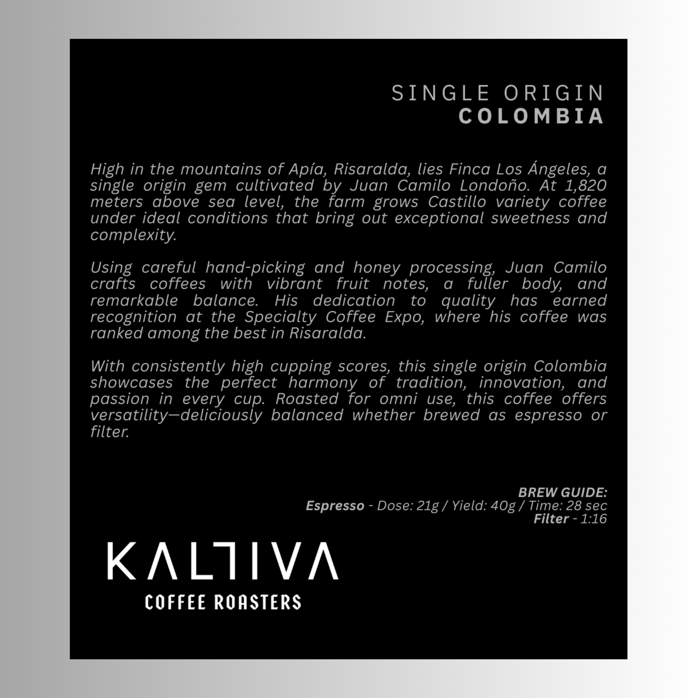 COLOMBIA - Camilo Londono